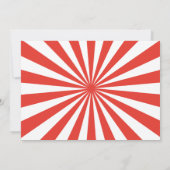 Big Top Circus Animals Karneval Geburtstag Foto Einladung (Rückseite)