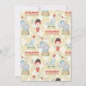 Big Top Circus Geburtstagseinladung Einladung (Rückseite)