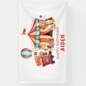 Big Top Circus Happy Geburtstag Banner (Vertikal)