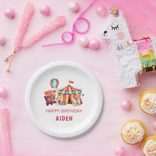 Big Top Circus Happy Geburtstag Pappteller (Party)