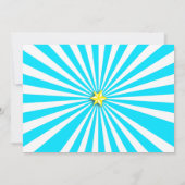 Big Top Circus Karneval Chalkboard 1. Geburtstag Dankeskarte (Rückseite)