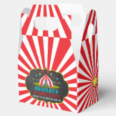 Big Top Circus Karneval Chalkboard 1. Geburtstag Geschenkschachtel (Geöffnet)