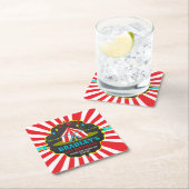 Big Top Circus Karneval Chalkboard 1 Rechteckiger Pappuntersetzer (Vor Ort)