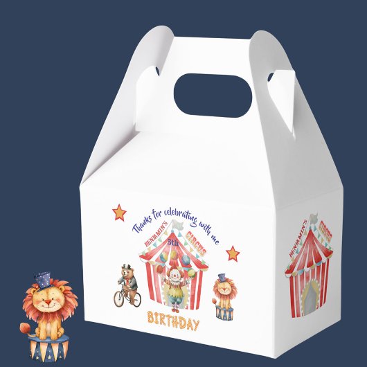 Big Top Circus Karneval Fünfter Geburtstag Geschenkschachtel