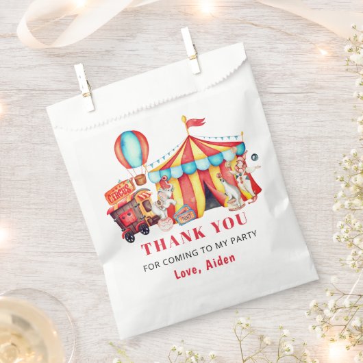 Big Top Circus Karneval Gastgeschenk Bag Geschenktütchen (Ausgeschnitten)