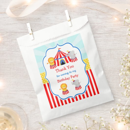 Big Top Circus Karneval Geschenktütchen (Ausgeschnitten)
