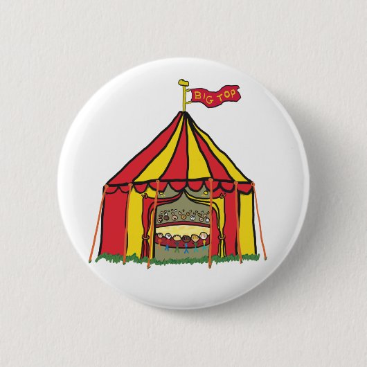 Big Top Circus Zelt Button (Vorderseite)