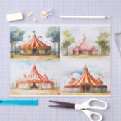Big Top Circus Zelt Collage 1 Dekoupage Paper Seidenpapier (Handwerk)