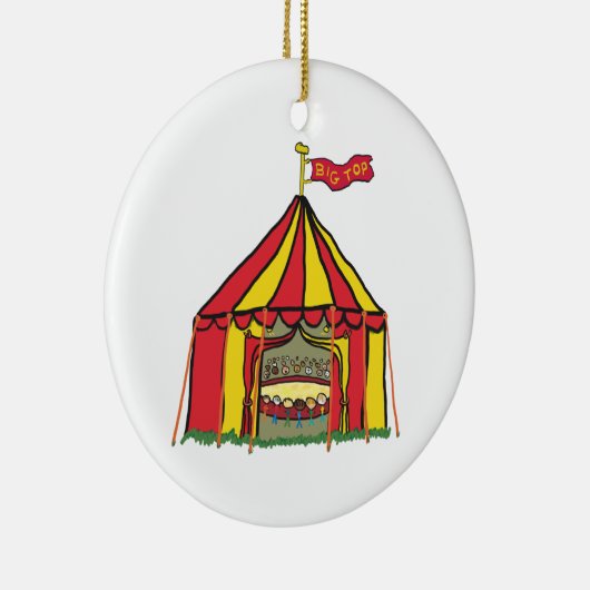 Big Top Circus Zelt Keramik Ornament (Rechts)