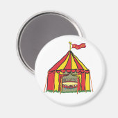 Big Top Circus Zelt Magnet (Vorderseite/Rückseite)