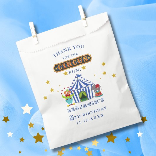 Big Top kommen Sie zum Geburtstag Geschenktütchen