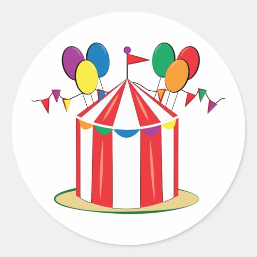 Big Top Runder Aufkleber (Vorderseite)