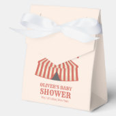 Big Top Vintag Carnival Circus Baby Dusche Geschenkschachtel (Vorderseite)