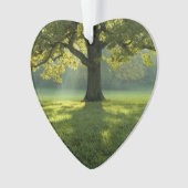Big Tree Forest Dated Photo Custom Ornament (Vorderseite)