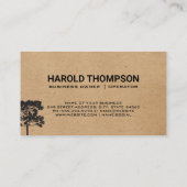 Big Tree | Hintergrund natürlicher Textur Visitenkarte (Rückseite)