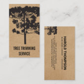Big Tree | Hintergrund natürlicher Textur Visitenkarte (Vorne/Hinten)