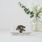 Big Tree Logo | Hintergrund des weißen Felsens Visitenkarte (Stehend Vorderseite)