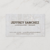 Big Tree Logo | Hintergrund des weißen Felsens Visitenkarte (Rückseite)