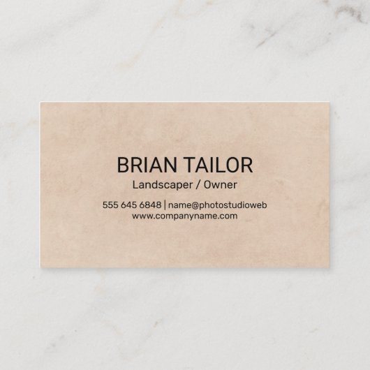 Big Tree Logo | Landscaping Tree Services Visitenkarte (Rückseite)