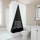 BIG TRIANGLE schwarz + Ihre Ideen Duschvorhang (Beispiel)