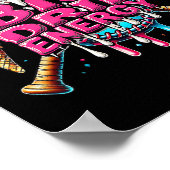 Big Tropfen Energy Baseball Tropfen Eiscreme Sprin Poster (Ecke)