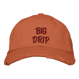 Big Tropfen Hat Bestickte Baseballkappe
