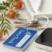 Big Truck 18 Wheeler Semi Rig KUSTOMIZE IT Schlüsselanhänger (Vorderseite rechts)