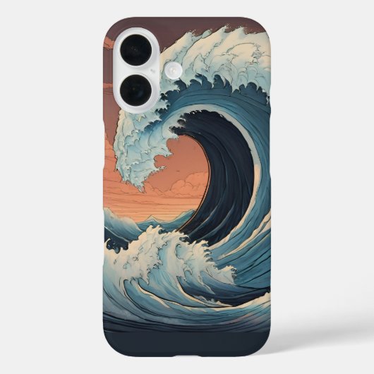 Big Tsunami Wave Case-Mate iPhone Hülle (Rückseite)