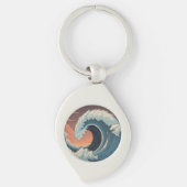 Big Tsunami Wave Schlüsselanhänger (Vorderseite)