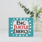 Big Turtle Energy Grußkarte Karte (Stehend Vorderseite)