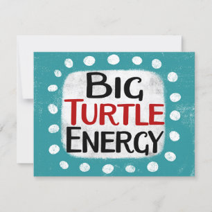 Big Turtle Energy Grußkarte Karte