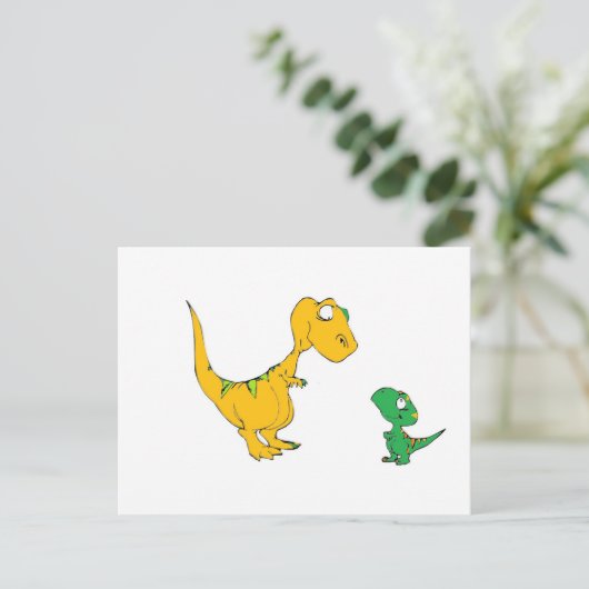 Big Typ & Lil Typ Postkarte (Stehend Vorderseite)