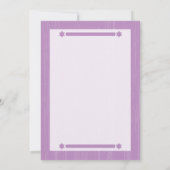 Big Type Bat Mitzvah Dankeschön Karte in Lila (Rückseite)