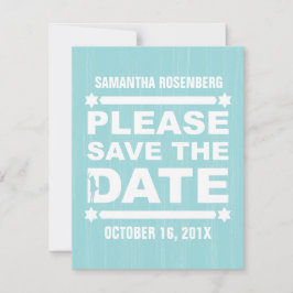 Big Type Bat Mitzvah Save the Date in Licht Aquama