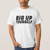 Big-Up-Typografie-Reggae T-Shirt (Vorderseite)