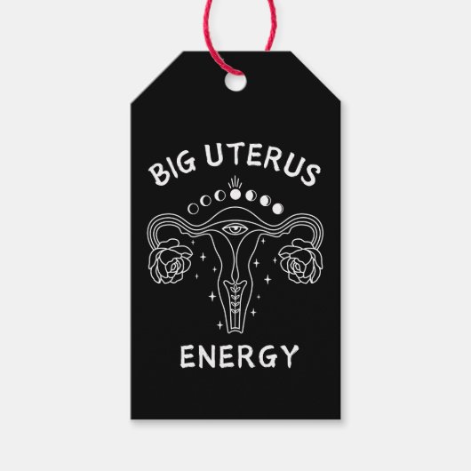 Big Uterus Energy Feminist Geschenkanhänger (Vorderseite)