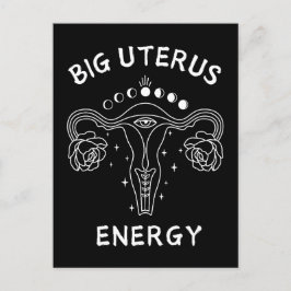 Big Uterus Energy Feminist Postkarte