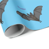 Big vampire bat cartoon illustration geschenkpapier (Rolleneckpunkt)