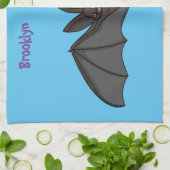 Big vampire bat cartoon illustration geschirrtuch (Gefaltet)