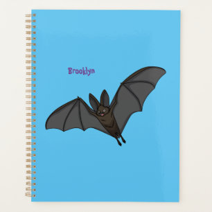 Big vampire bat cartoon illustration  planer