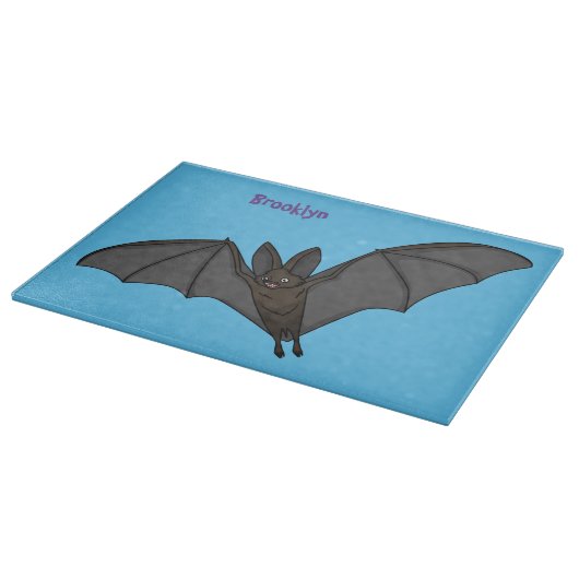 Big vampire bat cartoon illustration schneidebrett (Ecke)