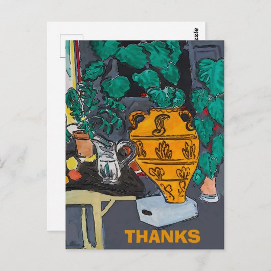 Big Vase Postkarte (Vorne/Hinten)