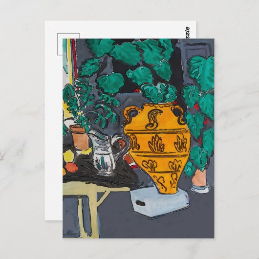 Big Vase Postkarte (Vorne/Hinten)