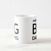 Big Vater Tasse Funny Vatertag Kaffee Tasse (Mittel)