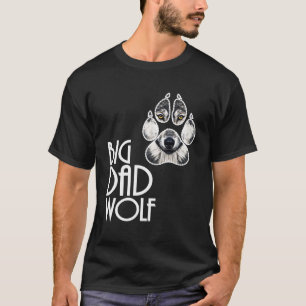 Big Vater Wolf Funny Pater Wolf Pun Novelty T-Shirt