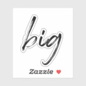 "Big" Vinyl Sticker Transparente Studentinnenverbi (Blatt)