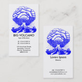 Big Volcano - Blau Visitenkarte (Vorne/Hinten)