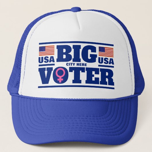 Big Voter™ Trucker Hat (Anpassen!) Truckerkappe (Vorderseite)