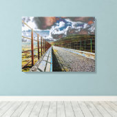 Big Water of Fleet Viaduct Card Acrylic Print Leinwanddruck (Insitu (Holzboden))