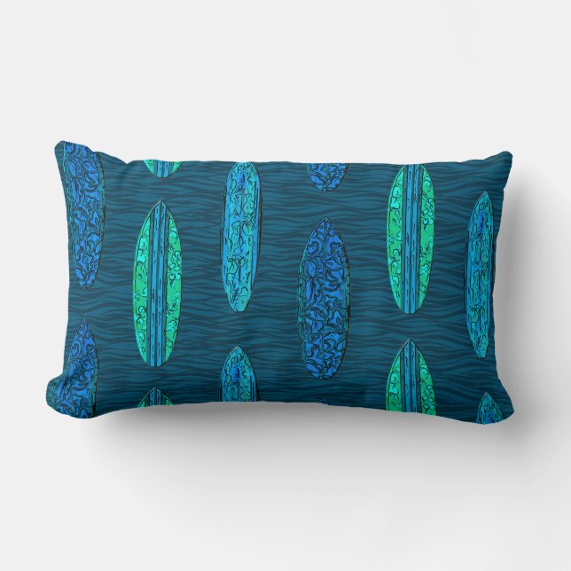 Big Wave Hawaiian Surfboards Lendenkissen (Vorderseite)
